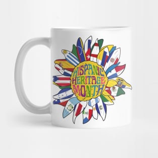 National Hispanic Heritage Month sunflofer Mug